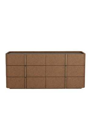 Modern European furniture - Leather-Look 6-Drawer Dresser - www.oroa.com