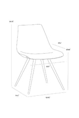 Modern European furniture - Fabric Shell Dining Chair - www.oroa.com