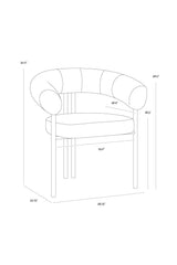 Modern European furniture - Rounded Back Dining Chair - www.oroa.com