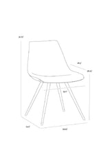 Modern European furniture - Fabric Shell Dining Chair - www.oroa.com