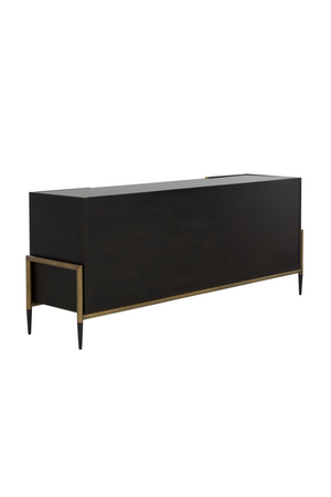 Black Wooden 2-Drawer Sideboard | Splendido Weldrick