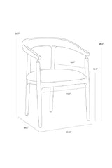 Modern European furniture - Minimalist Dining Armchair - www.oroa.com