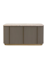 Modern European furniture - Marble Top & Wood Base Kitchen Island - www.oroa.com