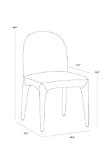 Modern European furniture - Seamless Upholstered Dining Chairs (2) - www.oroa.com