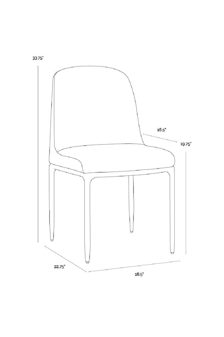 Modern European furniture - Upholstered Dining Chairs (2) - www.oroa.com
