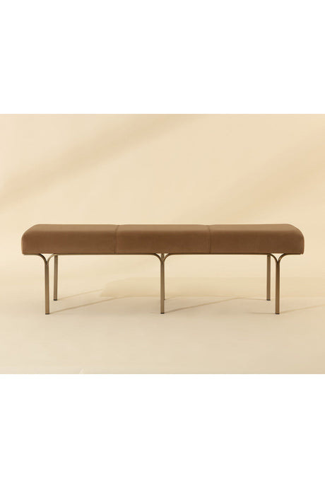 Modern European furniture - Slim Frame Upholstered Bench - www.oroa.com