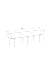 Modern European furniture - Slim Frame Upholstered Bench - www.oroa.com