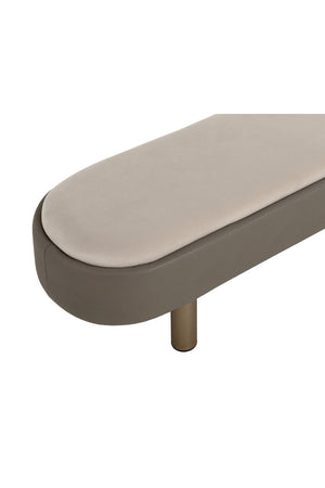 Taupe Modern Bench | Splendido Odella | Oroa.com