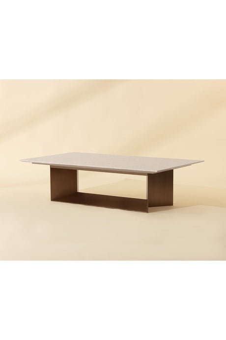 Modern European furniture - Cream Marble Coffee Table - www.oroa.com