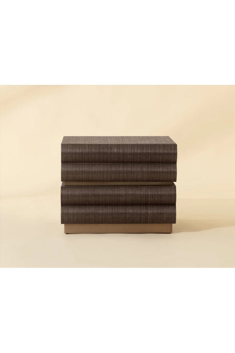 Modern European furniture - Tiered 2-Drawer Nightstand - www.oroa.com