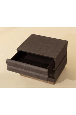 Modern European furniture - Tiered 2-Drawer Nightstand - www.oroa.com