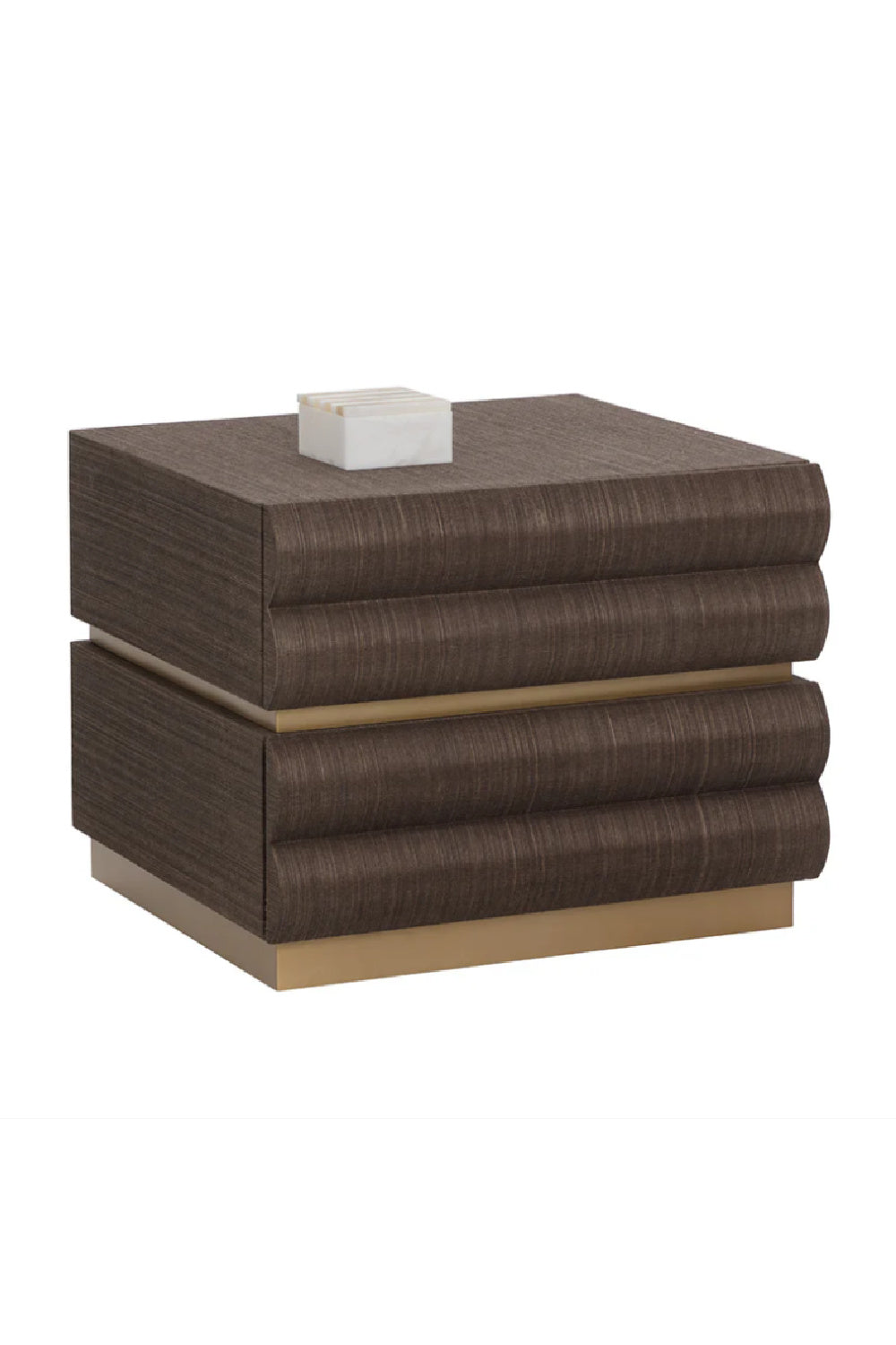Modern European furniture - Tiered 2-Drawer Nightstand - www.oroa.com