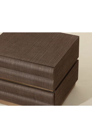 Modern European furniture - Tiered 2-Drawer Nightstand - www.oroa.com