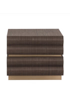 Modern European furniture - Tiered 2-Drawer Nightstand - www.oroa.com