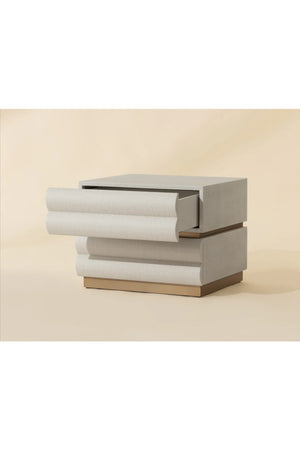 Modern European furniture - Tiered 2-Drawer Nightstand - www.oroa.com