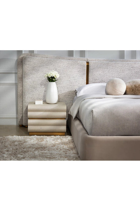 Modern European furniture - Tiered 2-Drawer Nightstand - www.oroa.com