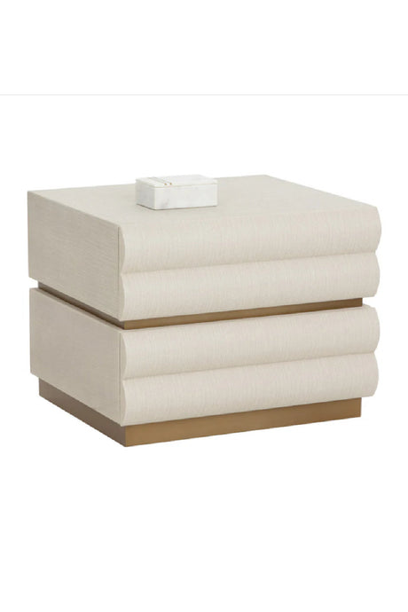 Modern European furniture - Tiered 2-Drawer Nightstand - www.oroa.com