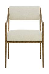 Modern European furniture - Cream Linen Dining Armchair - www.oroa.com