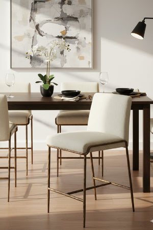 Curved Modern Counter Stool | Splendido Lathan | Oroa.com