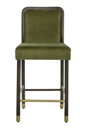 Green Upholstered Counter Stool by Splendido Jeno