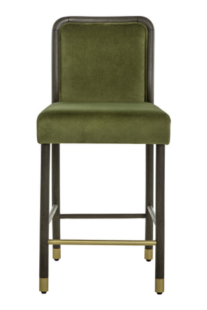 Modern European furniture - Green Upholstered Counter Stool - www.oroa.com