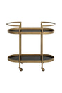 Modern European furniture - Antique Brass Bar Cart - www.oroa.com