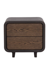 Modern European furniture - 2-Drawer Oak Nightstand - www.oroa.com