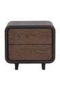 Modern European furniture - 2-Drawer Oak Nightstand - www.oroa.com
