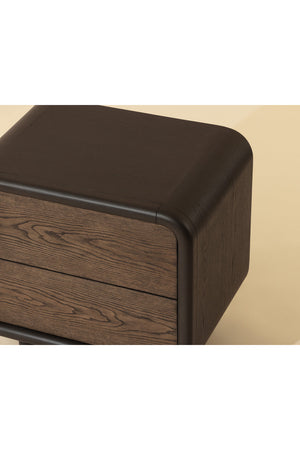 2-Drawer Oak Nightstand | Splendido Koa | Oroa.com