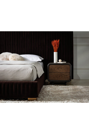 2-Drawer Oak Nightstand | Splendido Koa | Oroa.com