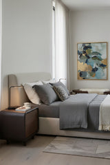 Modern European furniture - 2-Drawer Oak Nightstand - www.oroa.com