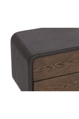 Modern European furniture - 2-Drawer Oak Nightstand - www.oroa.com