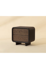 Modern European furniture - 2-Drawer Oak Nightstand - www.oroa.com