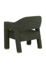 Modern European furniture - Green Cutout-Back Lounge Chair - www.oroa.com