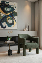 Modern European furniture - Green Cutout-Back Lounge Chair - www.oroa.com
