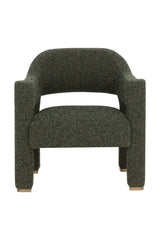 Modern European furniture - Green Cutout-Back Lounge Chair - www.oroa.com