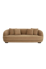 Modern European furniture - Minimalist Rounded-Back Sofa - www.oroa.com