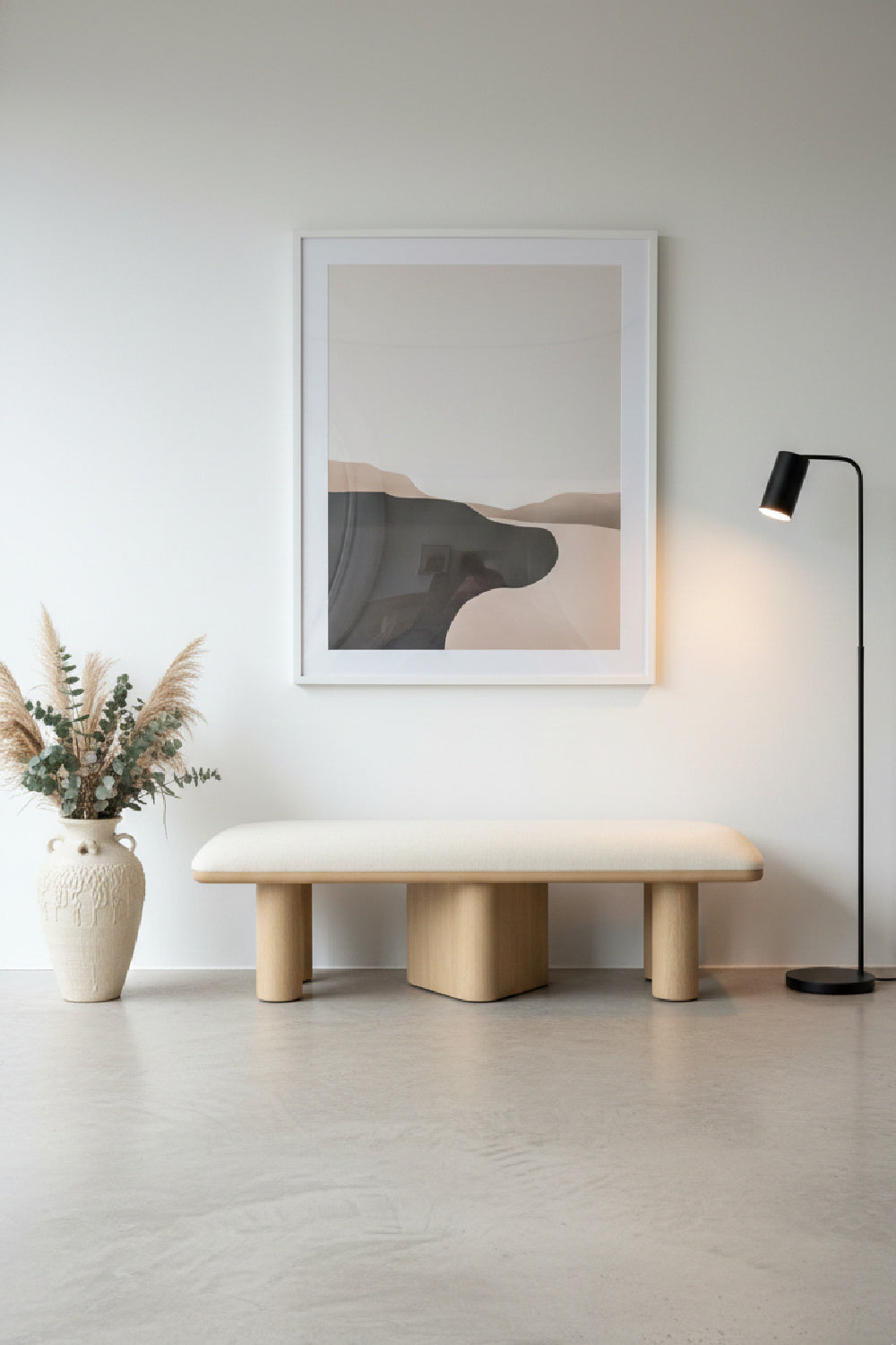 Light Oak Accent Bench | Splendido Hiro | Oroa.com
