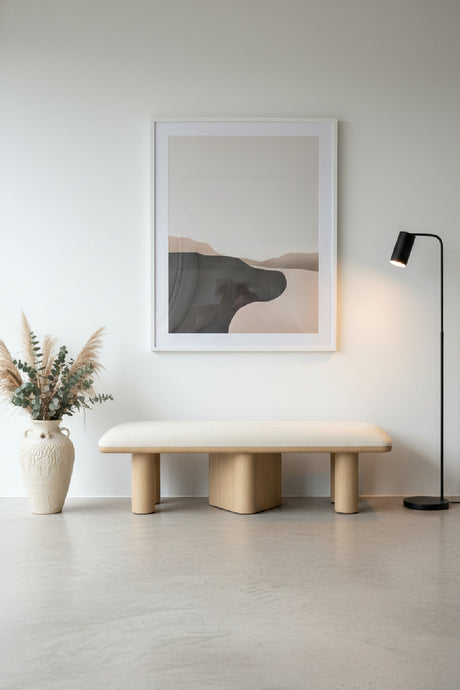 Light Oak Accent Bench | Splendido Hiro | Oroa.com