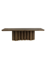 Modern European furniture - Rectangular Oak Wood Dining Table - www.oroa.com