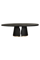 Modern European furniture - Dual Pedestal Wood Dining Table - www.oroa.com