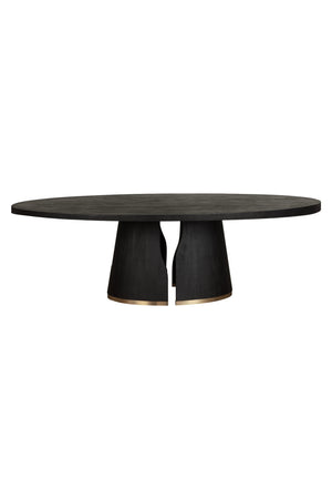 Dual Pedestal Wood Dining Table | Splendido Tasmin | Oroa.com