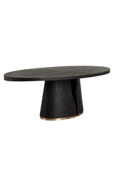 Modern European furniture - Dual Pedestal Wood Dining Table - www.oroa.com