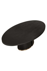 Modern European furniture - Dual Pedestal Wood Dining Table - www.oroa.com