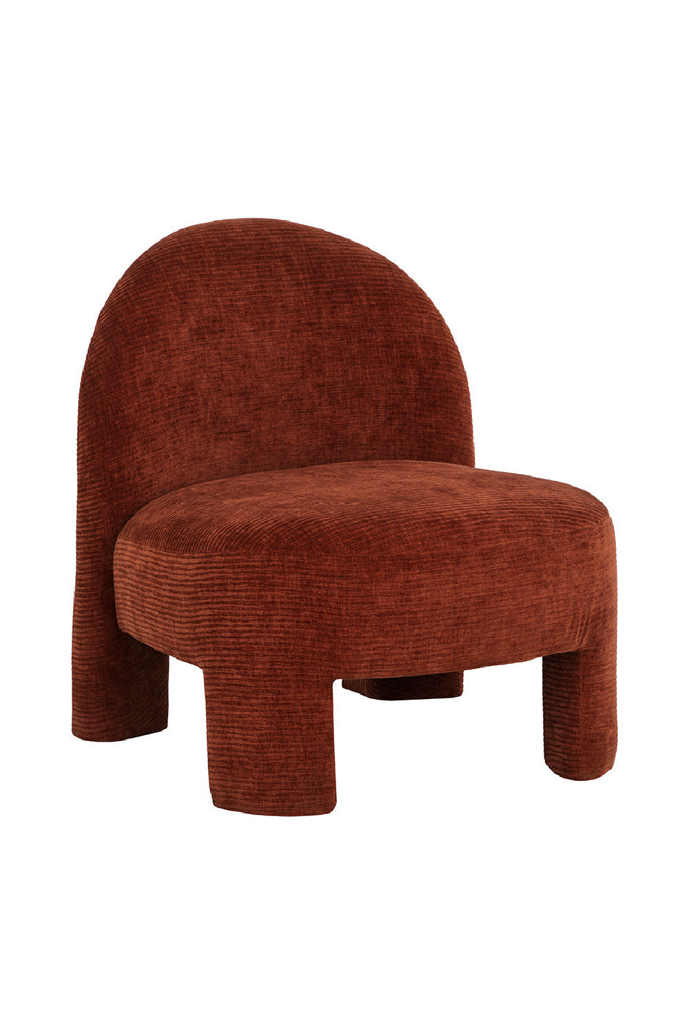 Modern European furniture - Red Arched-Back Lounge Chair - www.oroa.com