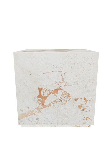 Modern European furniture - Marble Cube End Table - www.oroa.com