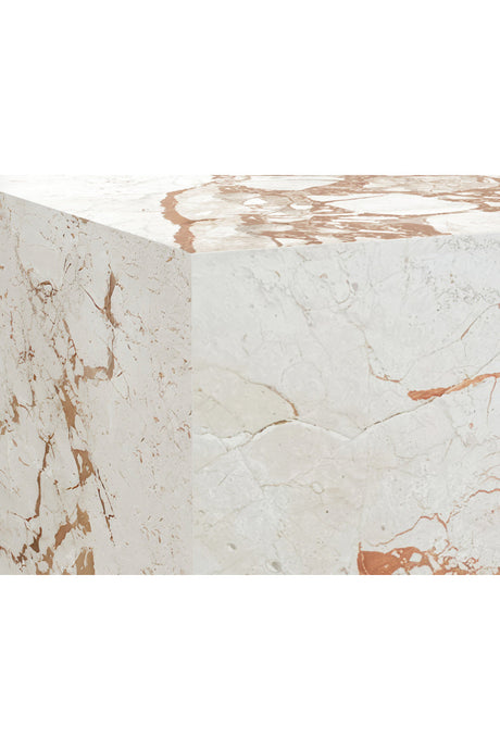 Modern European furniture - Marble Cube End Table - www.oroa.com