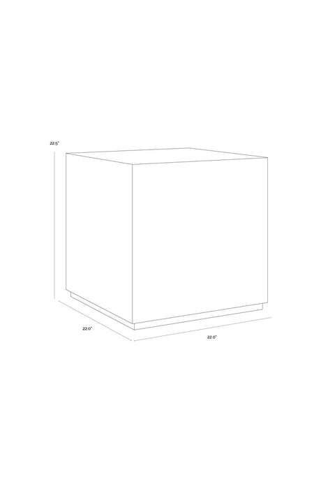 Modern European furniture - Marble Cube End Table - www.oroa.com