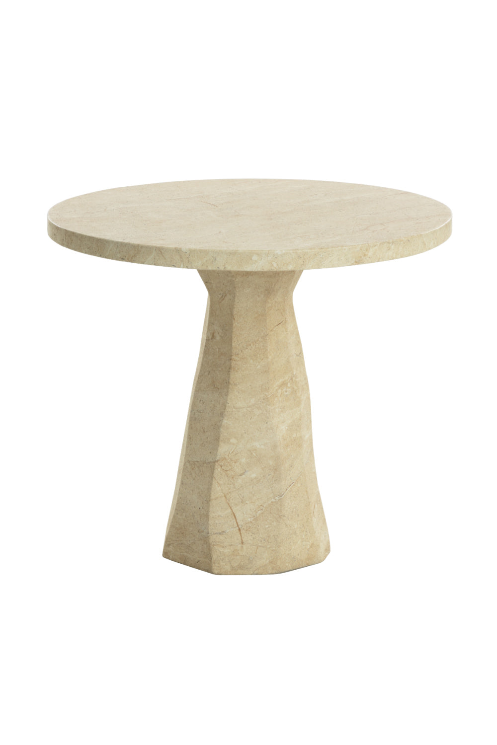 Modern European furniture - Natural Indoor/Outdoor Travertine Look Bistro Table - www.oroa.com