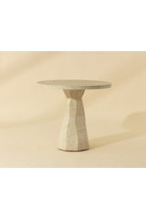 Modern European furniture - Natural Indoor/Outdoor Travertine Look Bistro Table - www.oroa.com